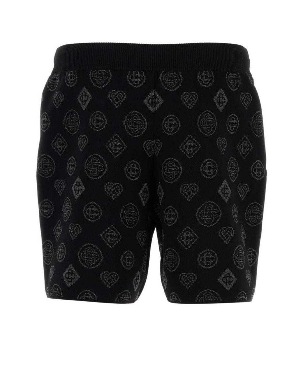 Casablanca Black Logo Shorts for men