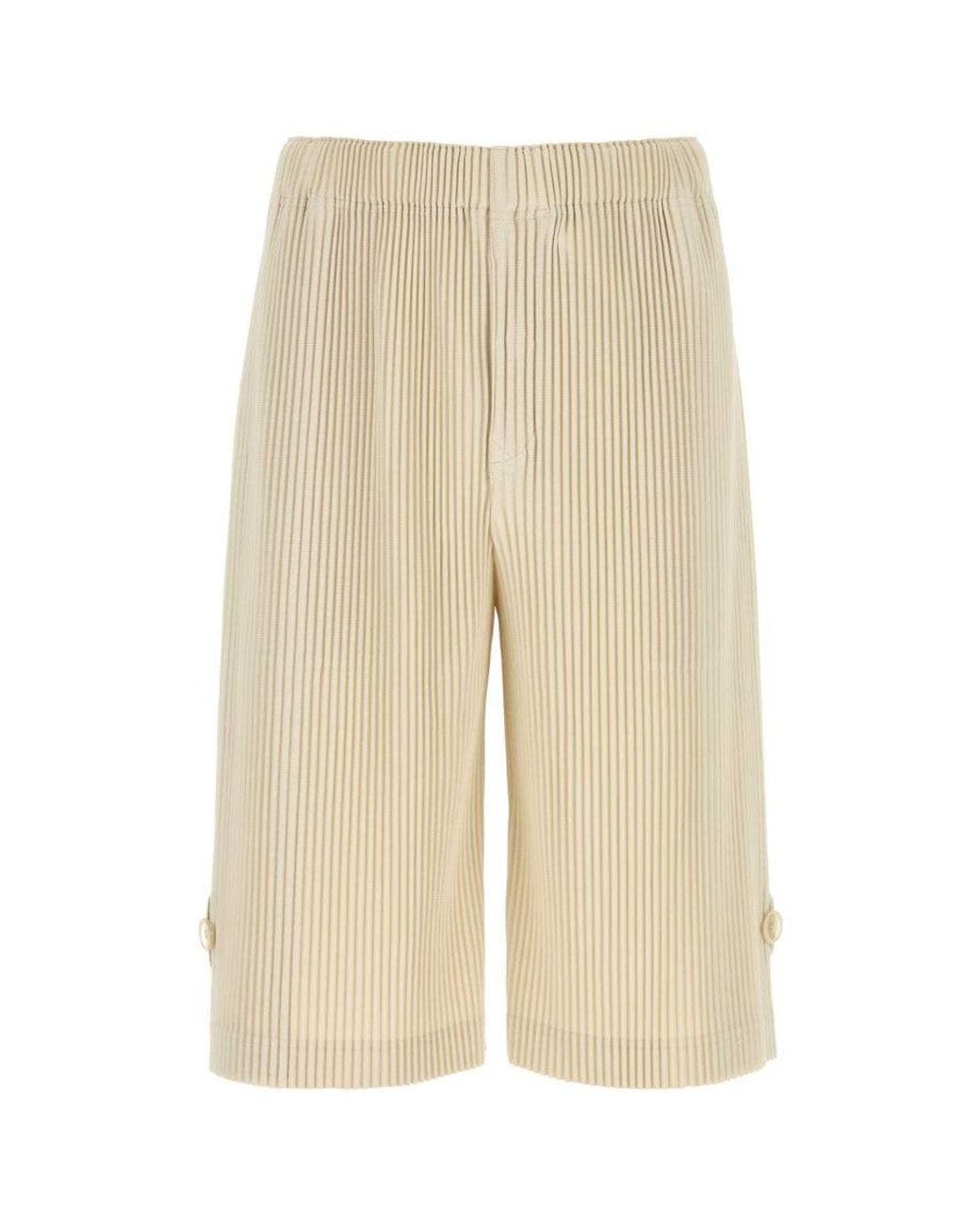 Issey Miyake Natural Relaxed Bermuda Shorts for men