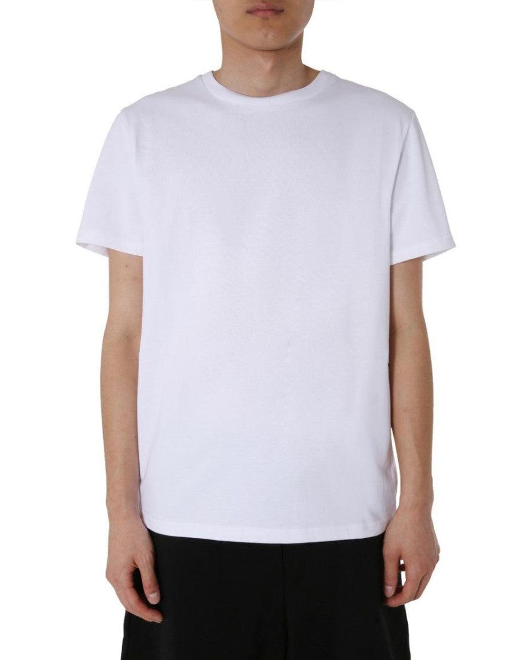 Moschino White Crew Neck T-Shirt for men