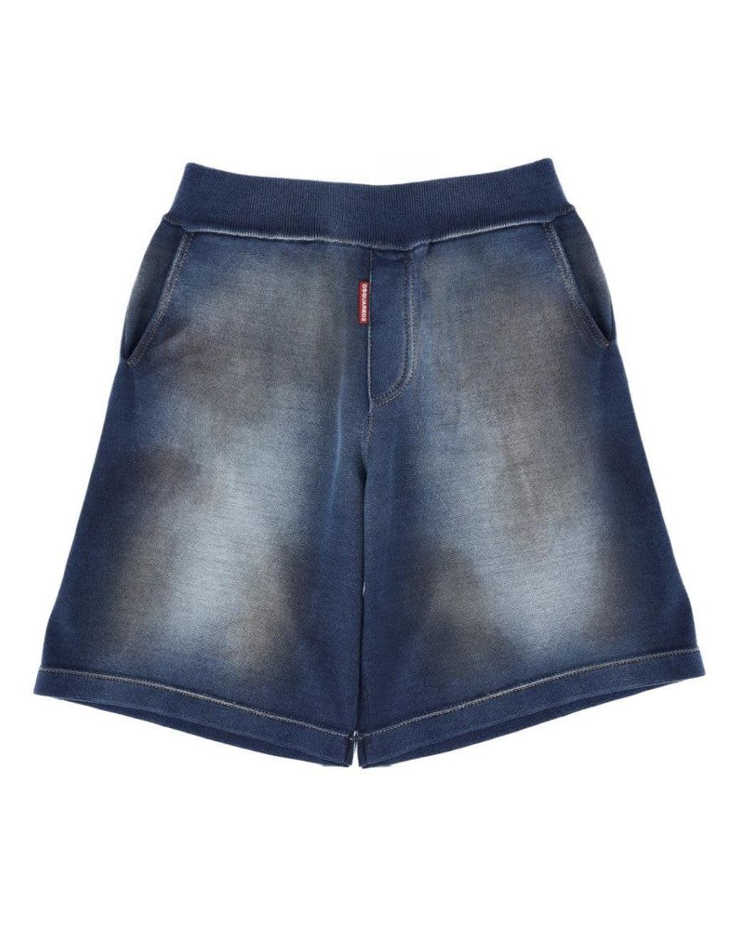DSquared² Blue Distressed Shorts for men