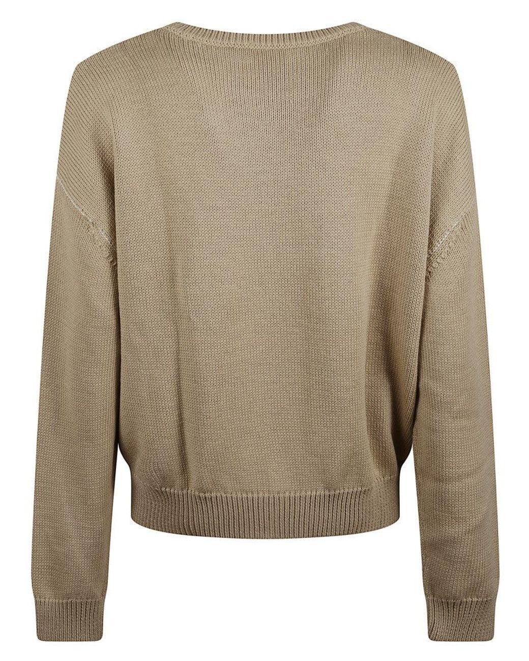 A.P.C. Natural Crew Neck Sweaters for men