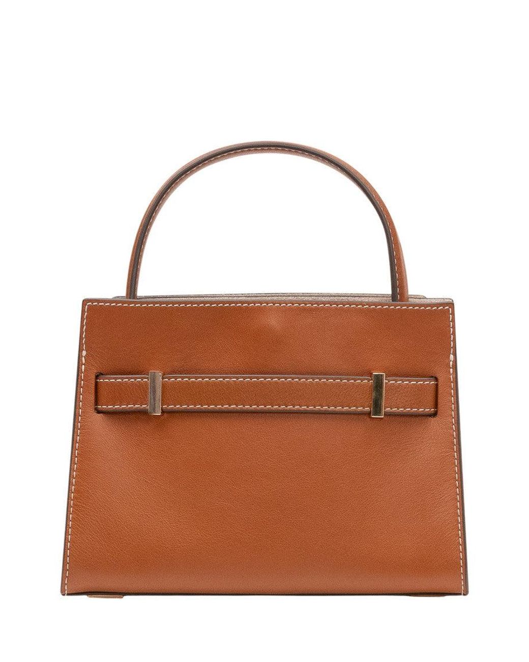 Tory Burch Brown Petite Lee Radziwill Mini Satchel