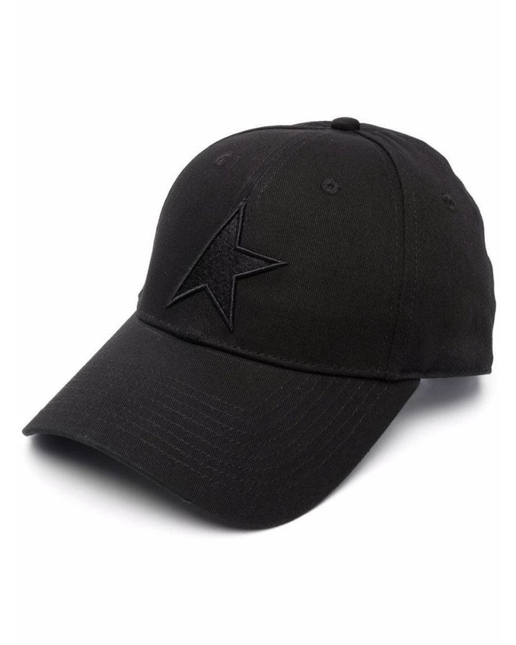 Golden Goose Deluxe Brand Black Star Logo Baseball Hat for men
