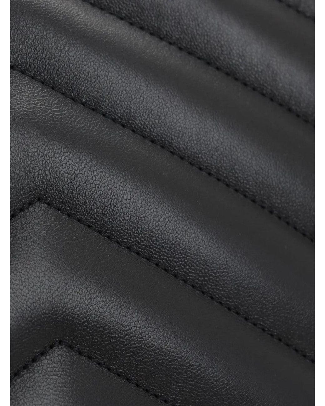 Saint Laurent Black Large Loulou Quilted Leather Shoulder Bag