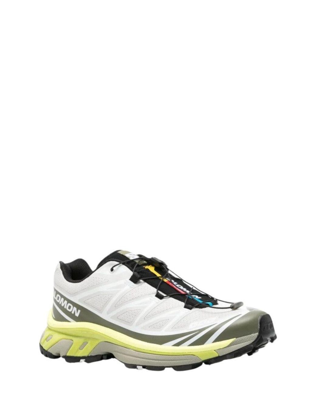 Salomon White Color Block Sneakers
