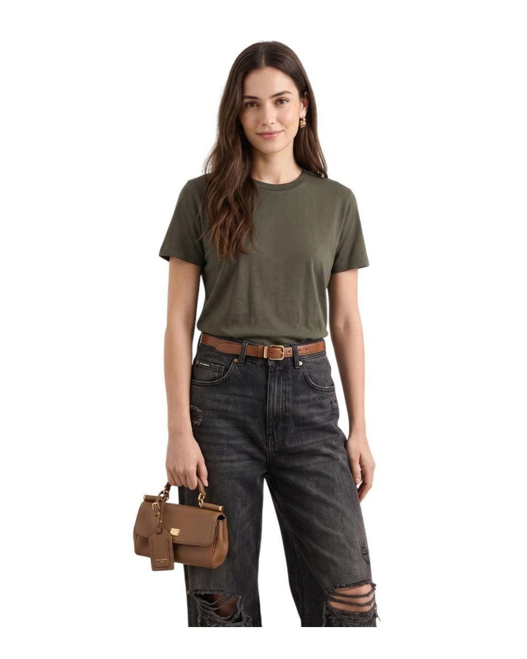 Dolce & Gabbana Brown Sicily Mini Satchel