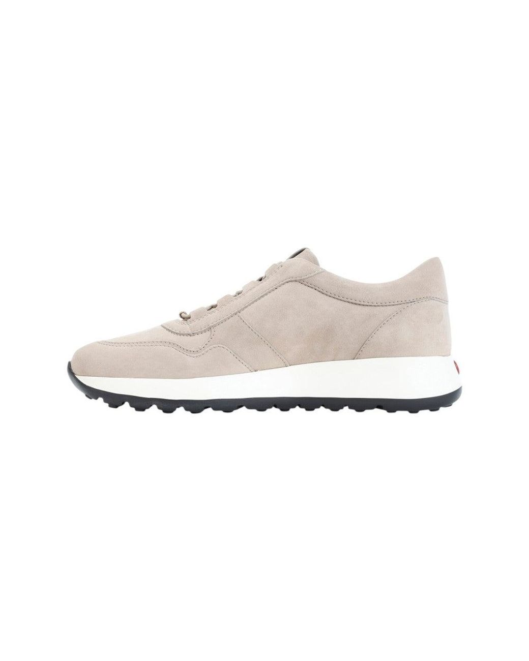 Tod's White Suede Signature Sneakers
