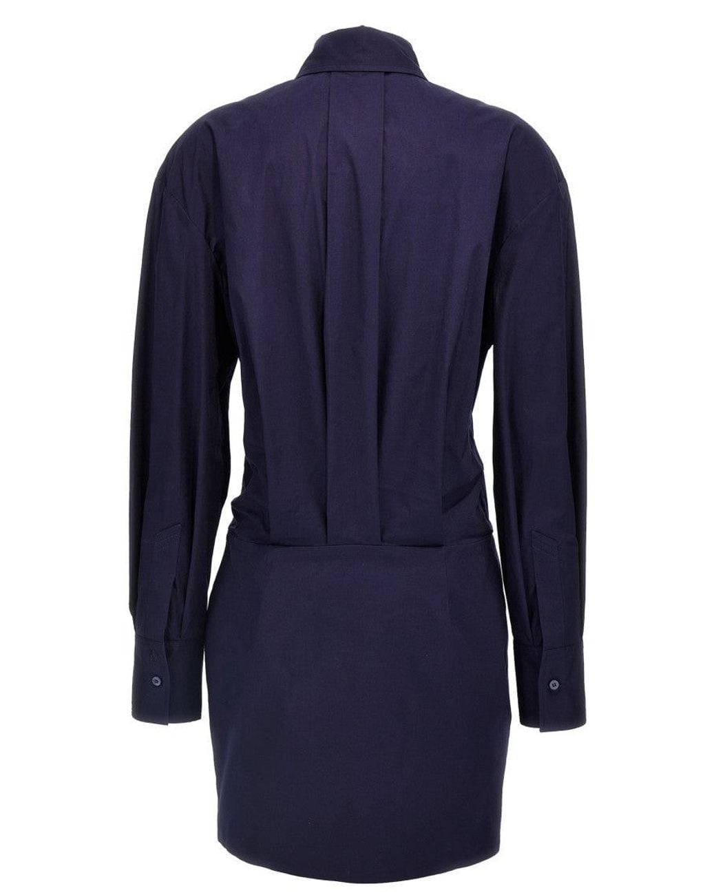 The Attico Blue Mini Chemisier Dress