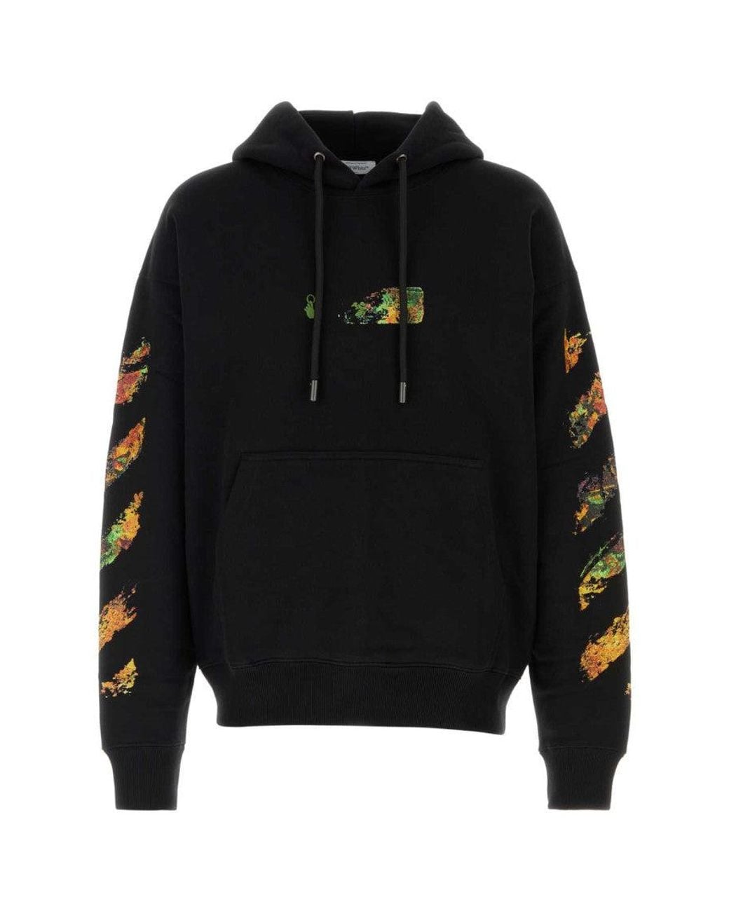 Off-White c/o Virgil Abloh Black Graphic Regular Hoodie for men