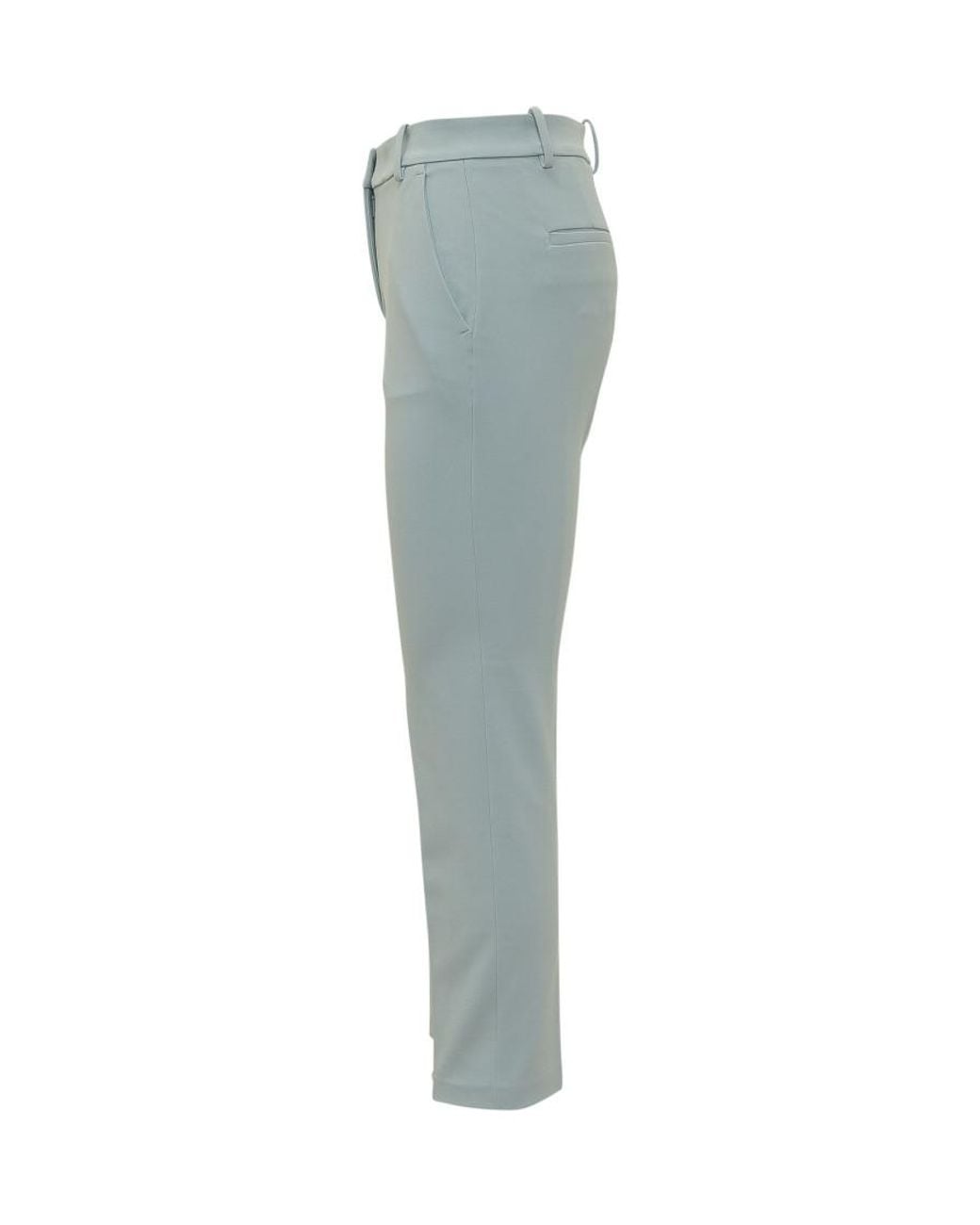 Pinko Blue Straight Flat Front Pants