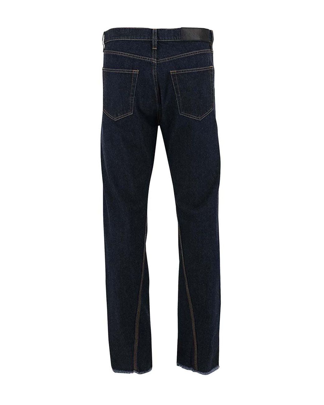 Lanvin Blue Mid Rise Jeans for men