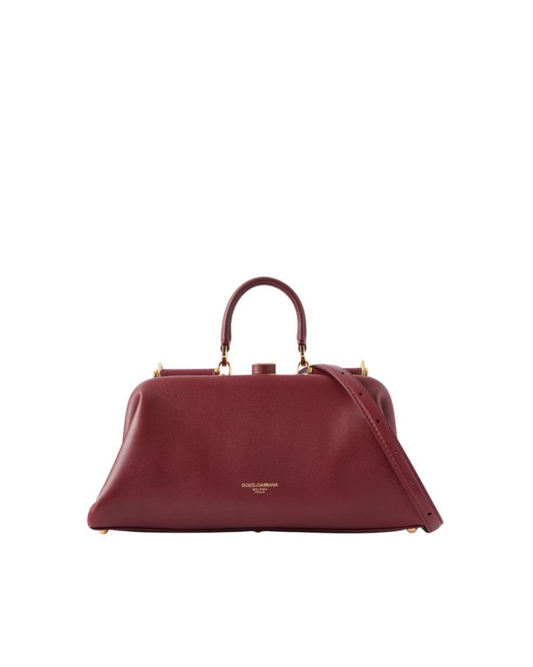 Dolce & Gabbana Red Grandma Medium Satchel