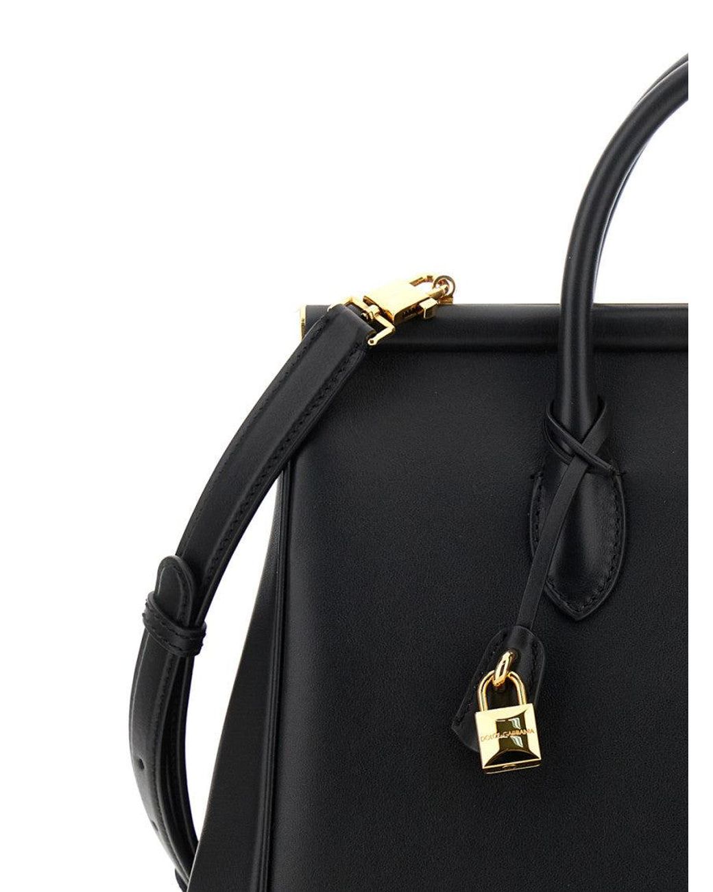 Dolce & Gabbana Black Marlene Satchel Bag