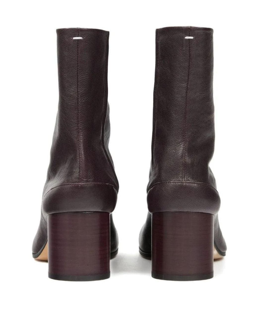 Maison Margiela Brown Solid Tabi Boots