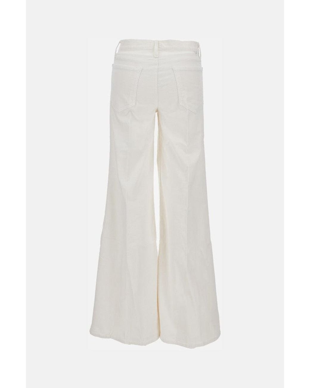Mother White The Twister Sneak Jeans