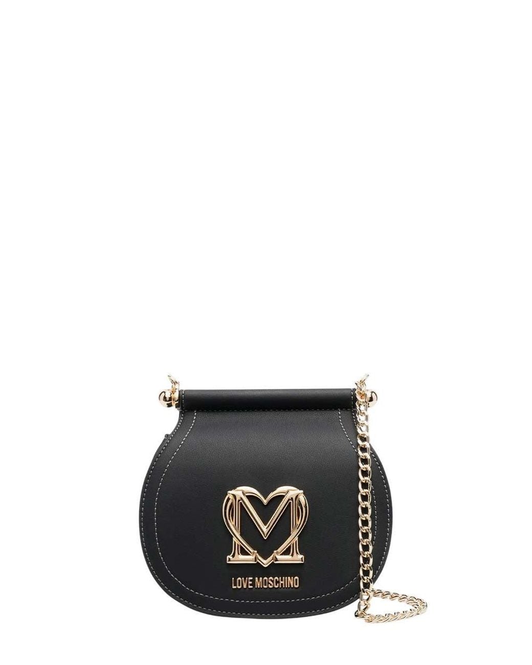 Love Moschino Black Logo Mini Crossbody Bag