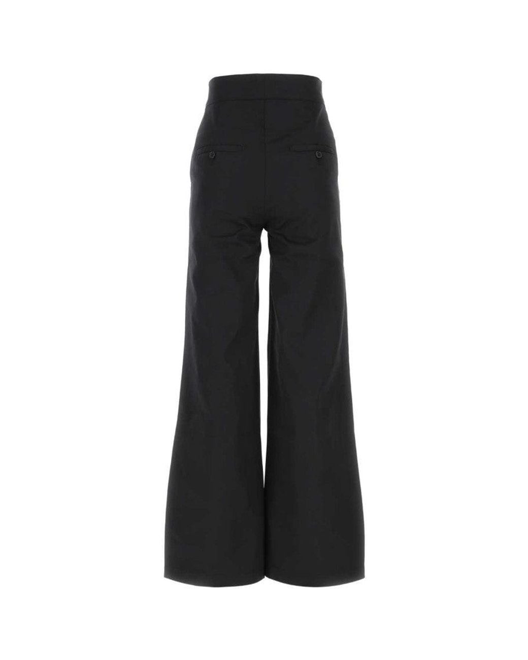 Palm Angels Black Wide Leg Pant
