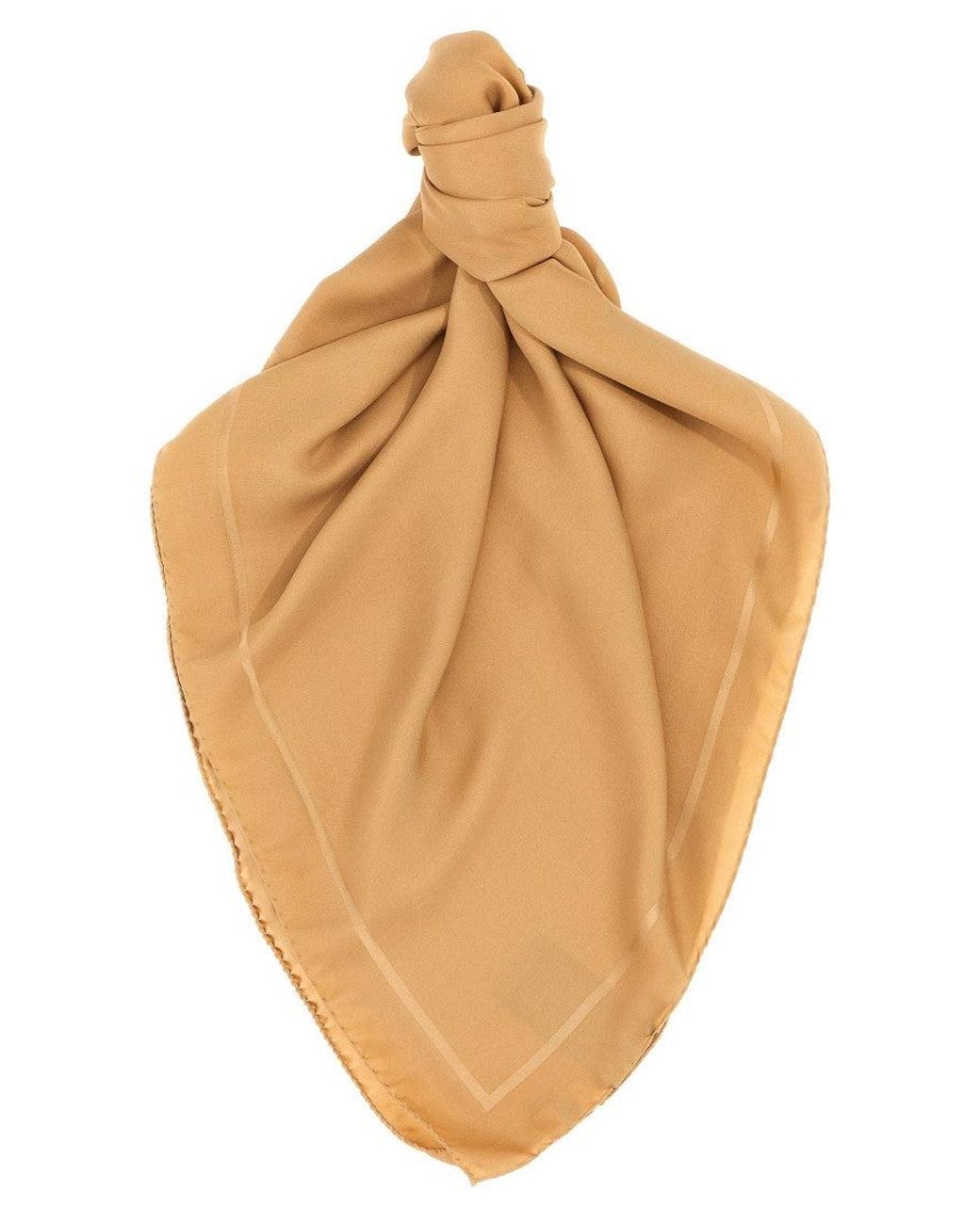 Saint Laurent Natural Cassandre Scarf
