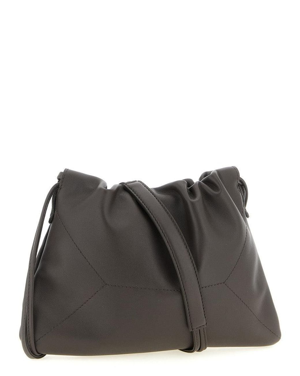 Brunello Cucinelli Black Dark Bc Duo Small Bucket Bag