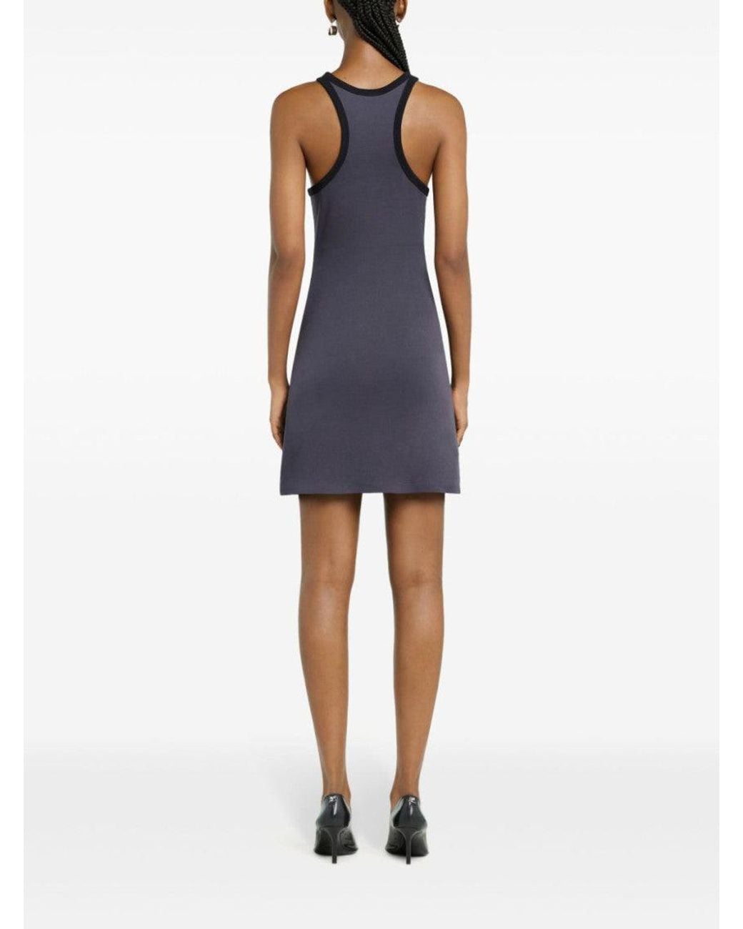 Courreges Blue Dark Mini Dress