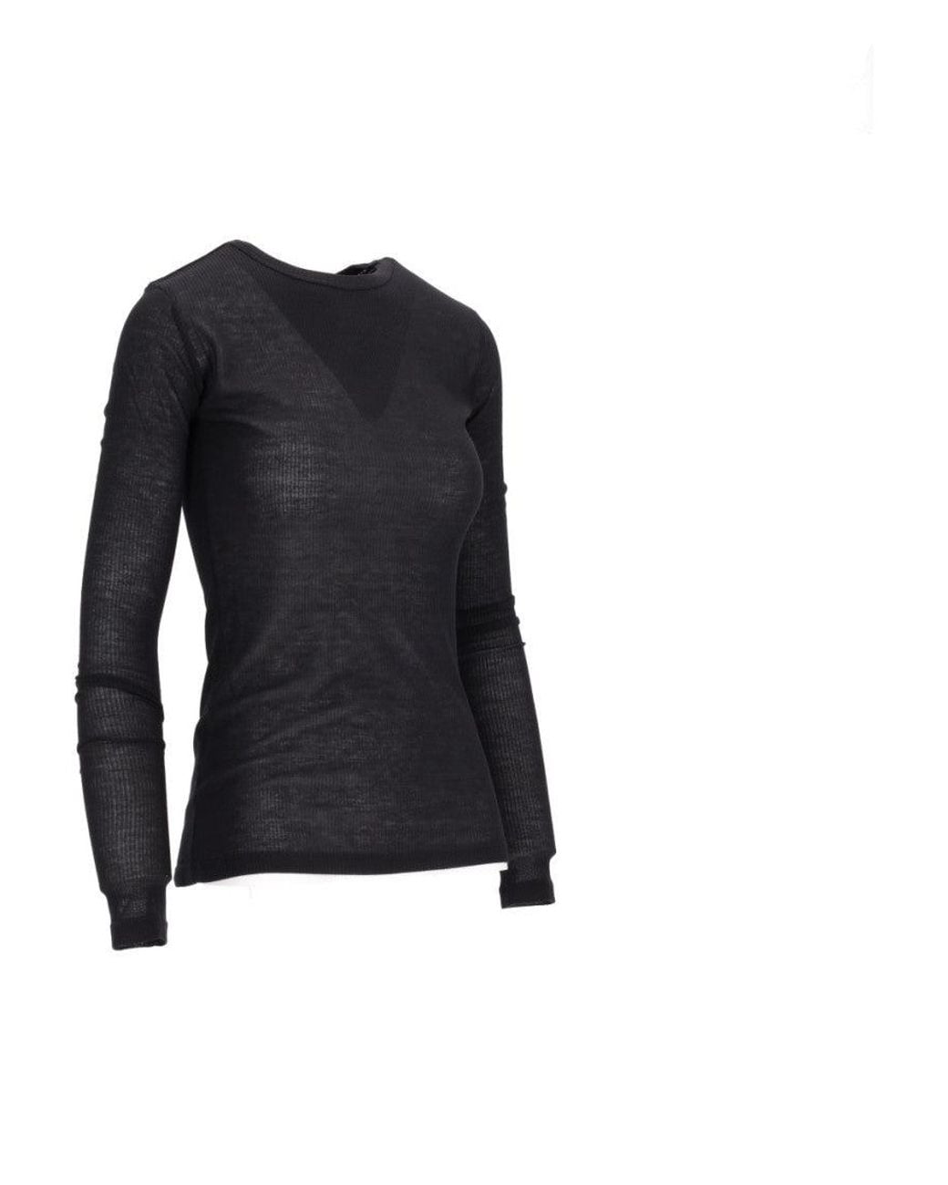Ann Demeulemeester Black Fiene Long Sleeve T-Shirt