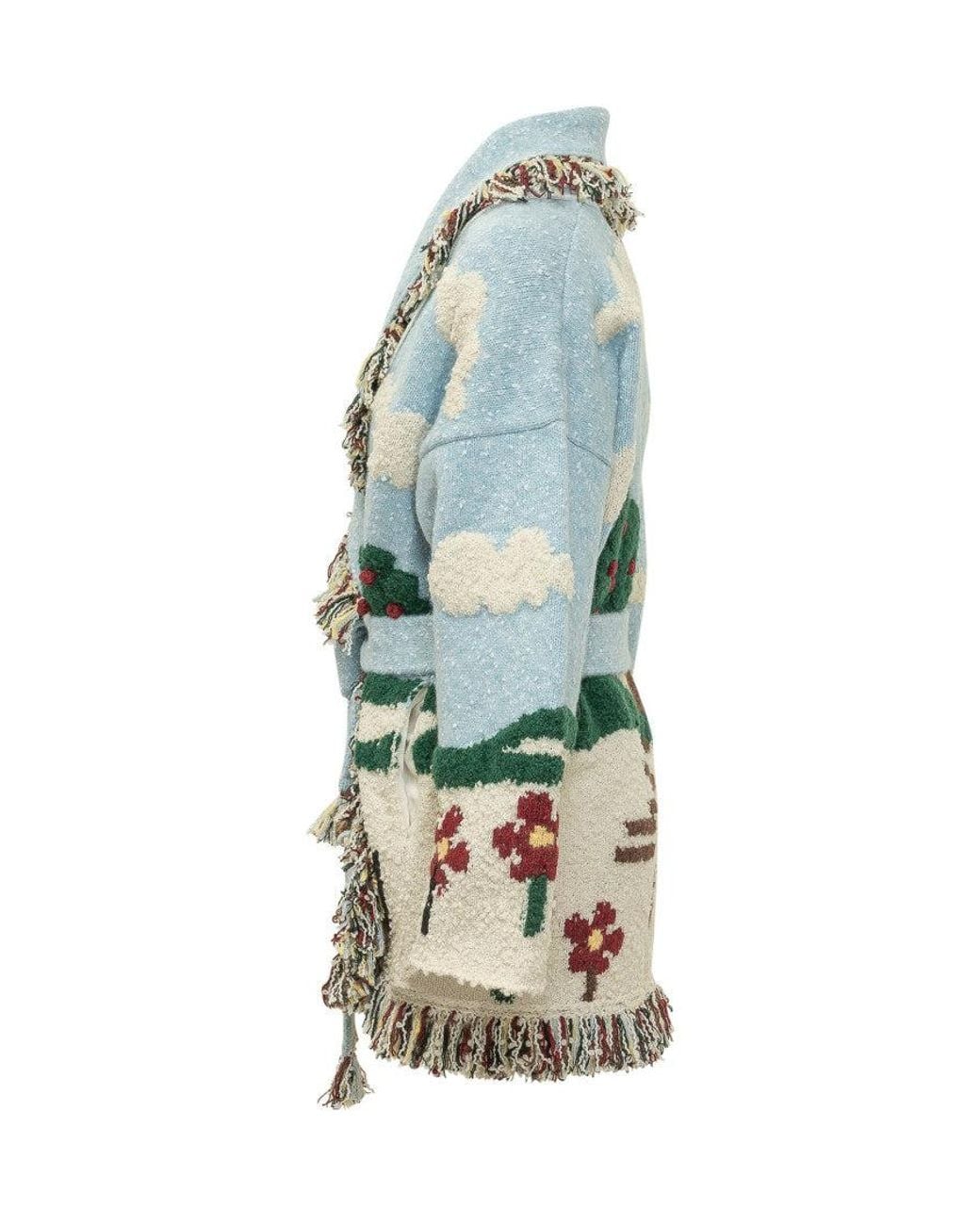 Alanui Blue Casa Cardigan