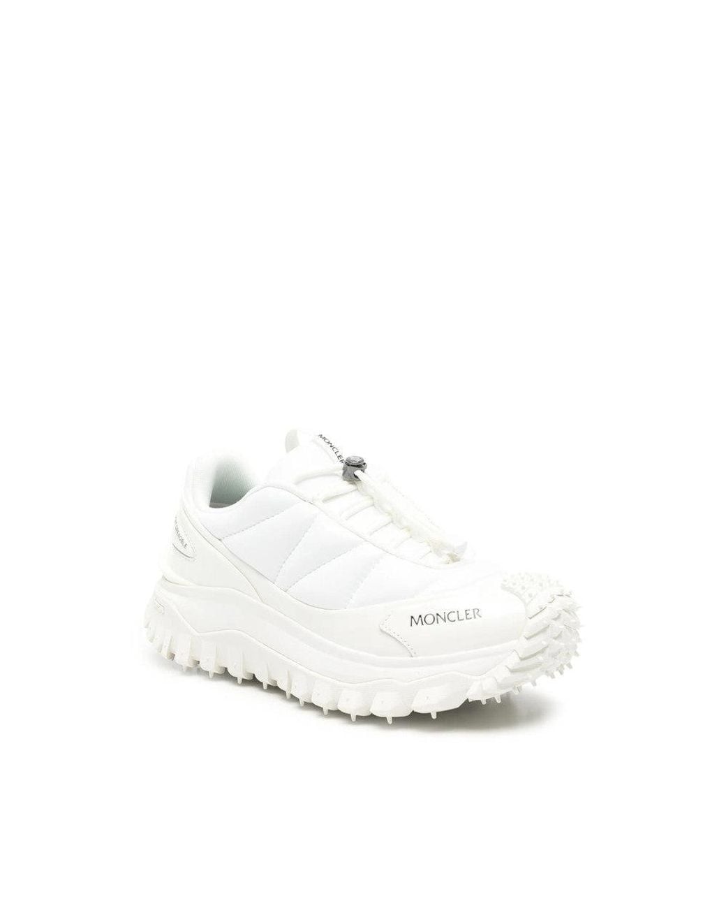 Moncler White Quilted Sneakers