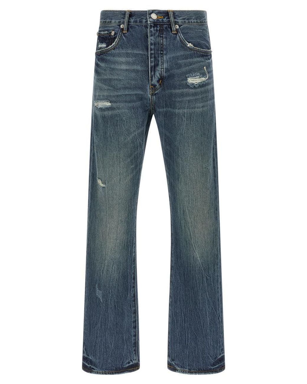 Purple Brand Blue Mid Rise Jeans for men