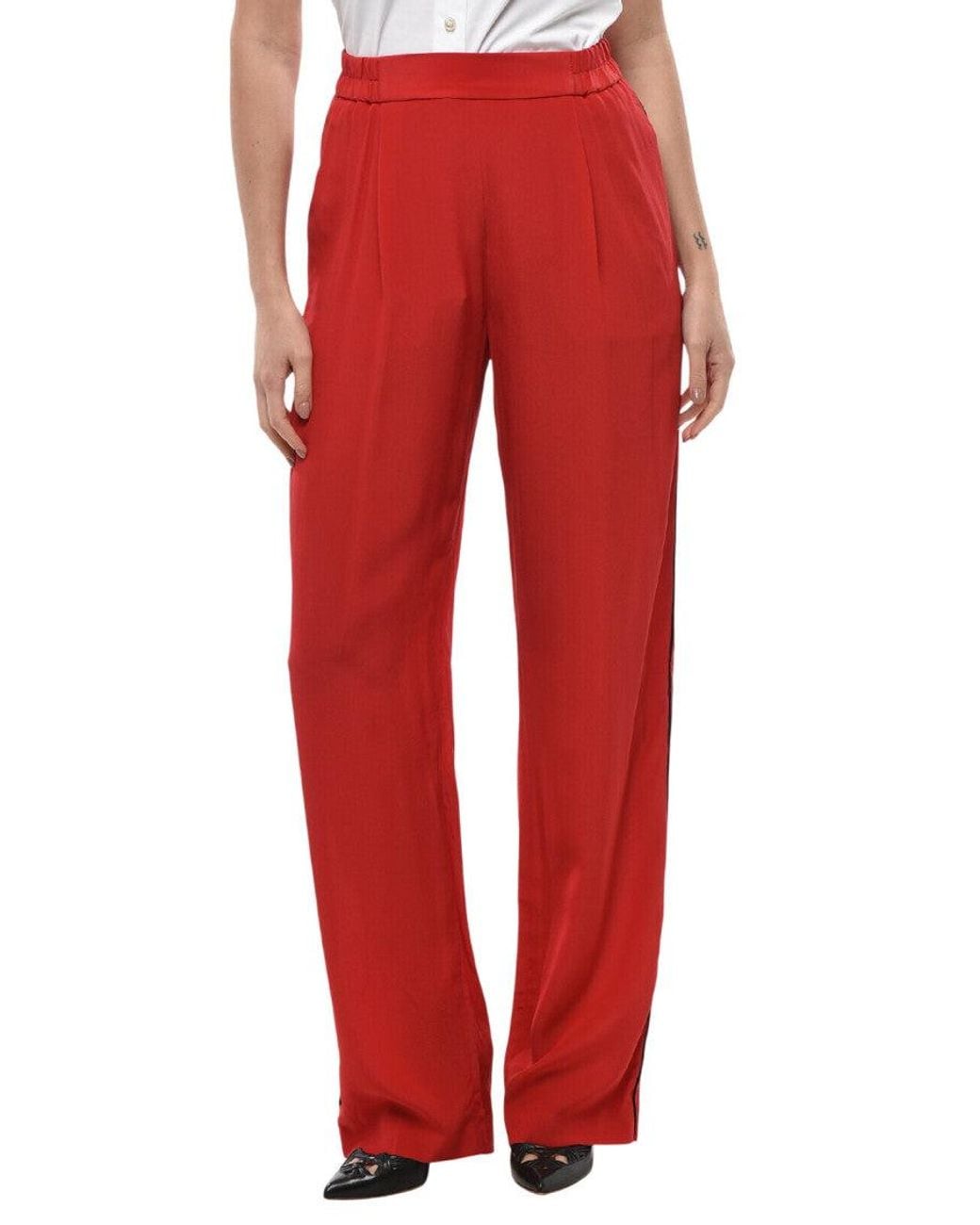 Stella McCartney Red Relaxed Elasticated Pants