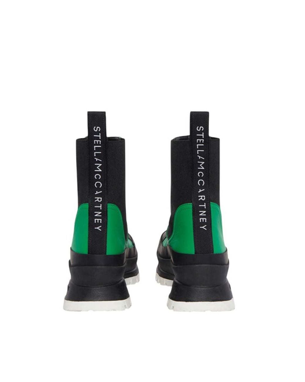 Stella McCartney Green Color Block Trace Boot