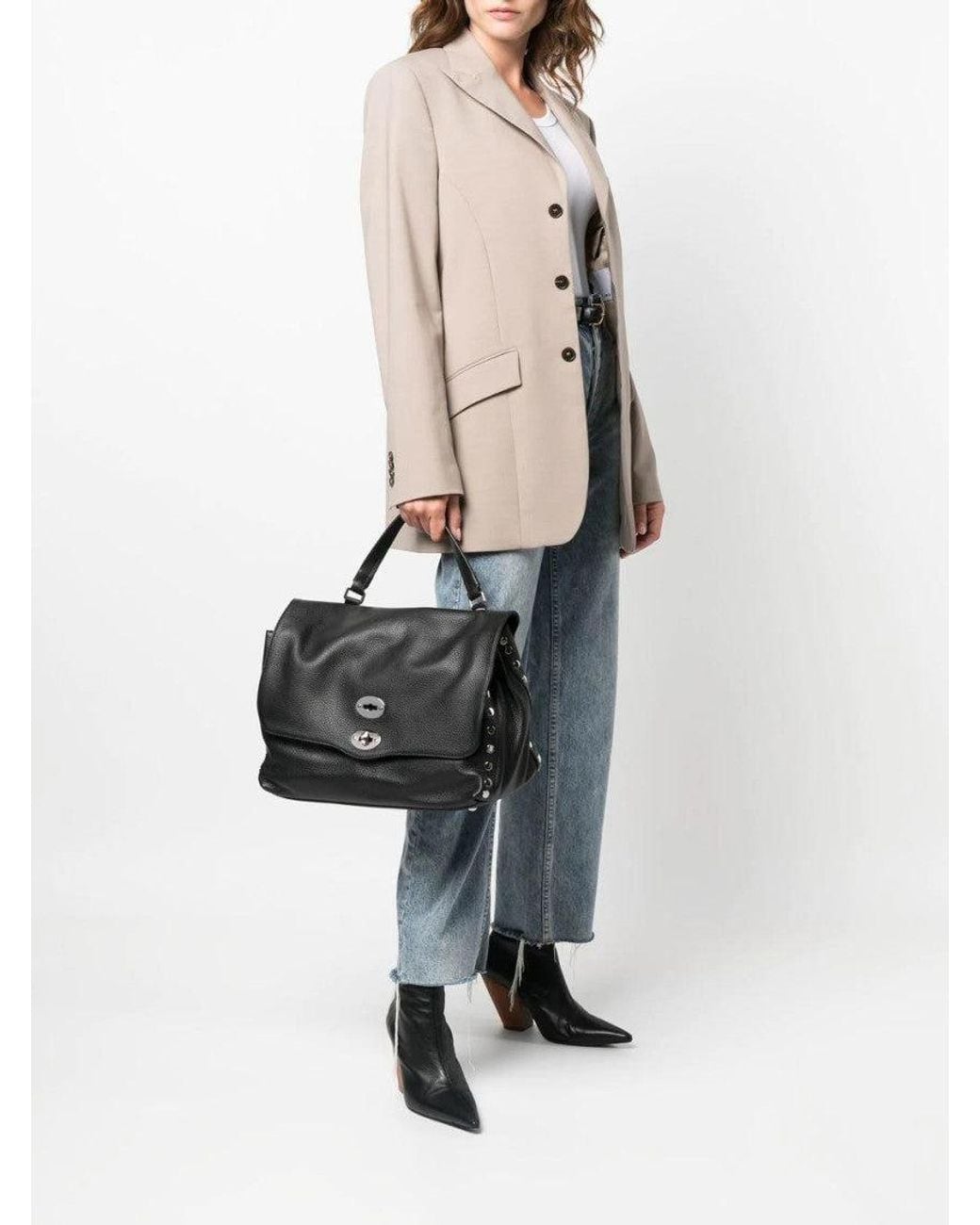 Zanellato Black Postina Satchel Bag