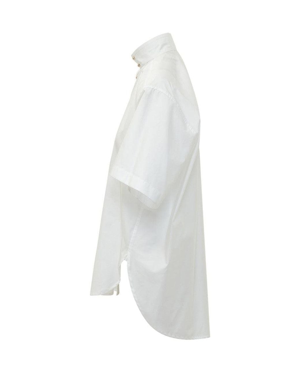 DARKPARK White Oversized Solid Shirt