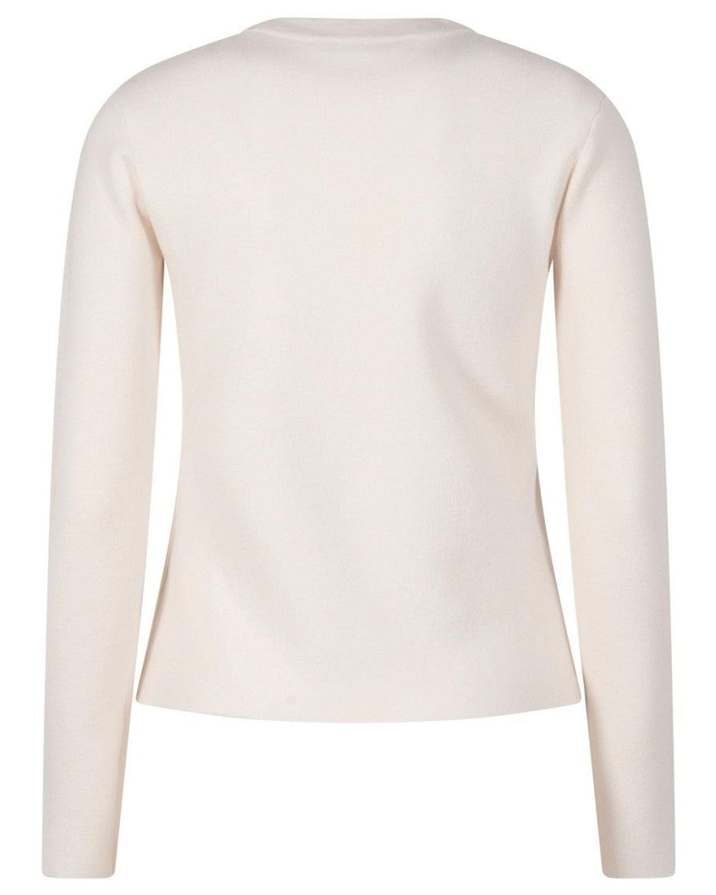 Max Mara Natural Viscose And Wool Sweater