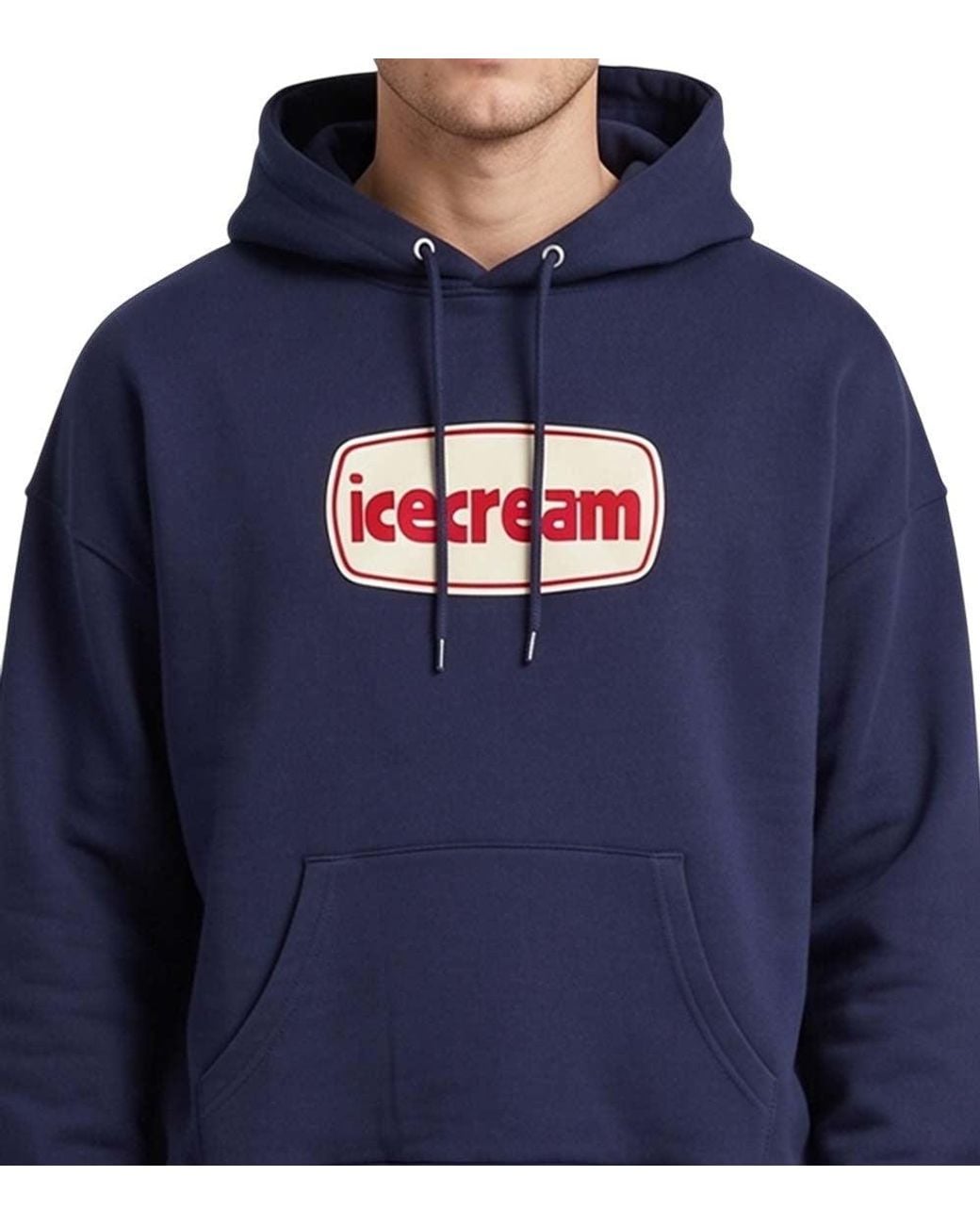 ICECREAM Blue Logo Hoodie for men