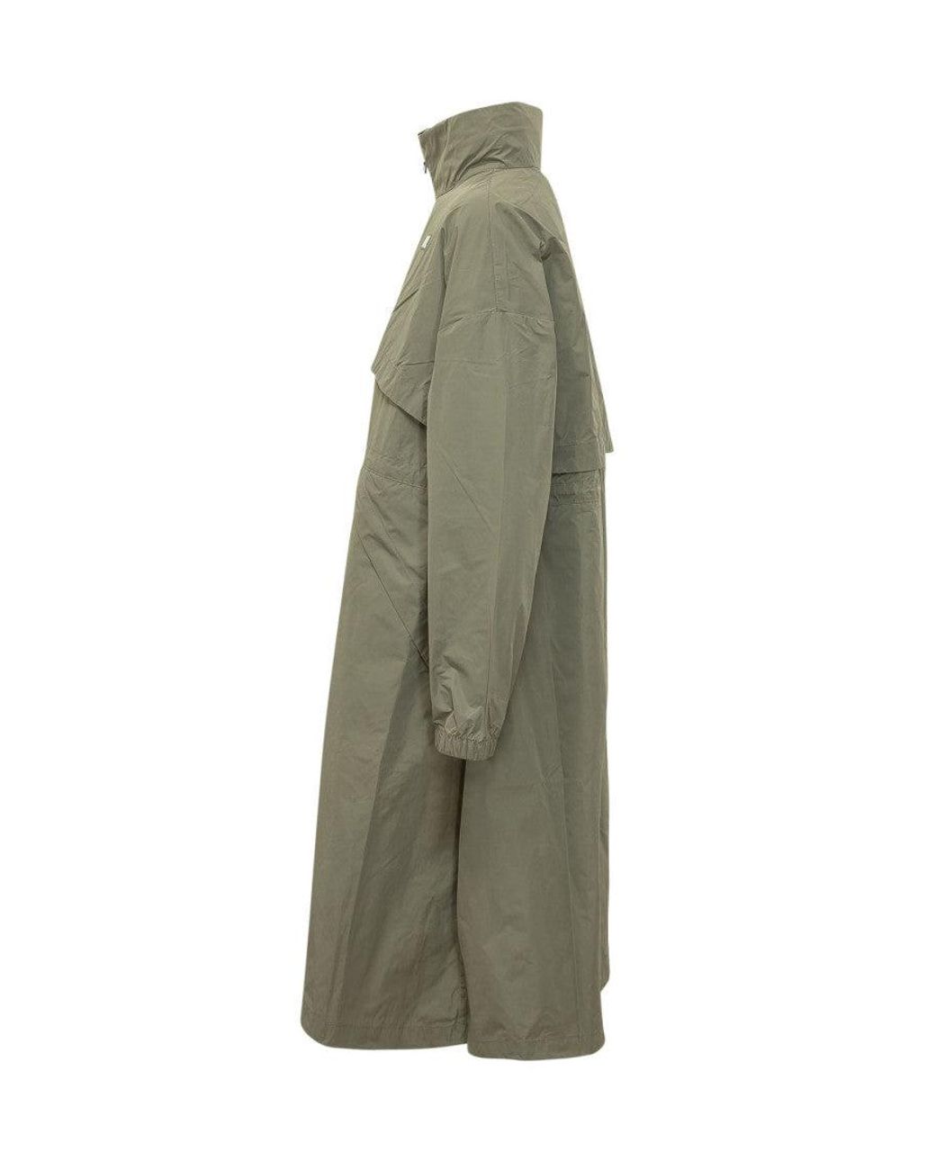 K-Way Green Logo Mock Collar Jacket