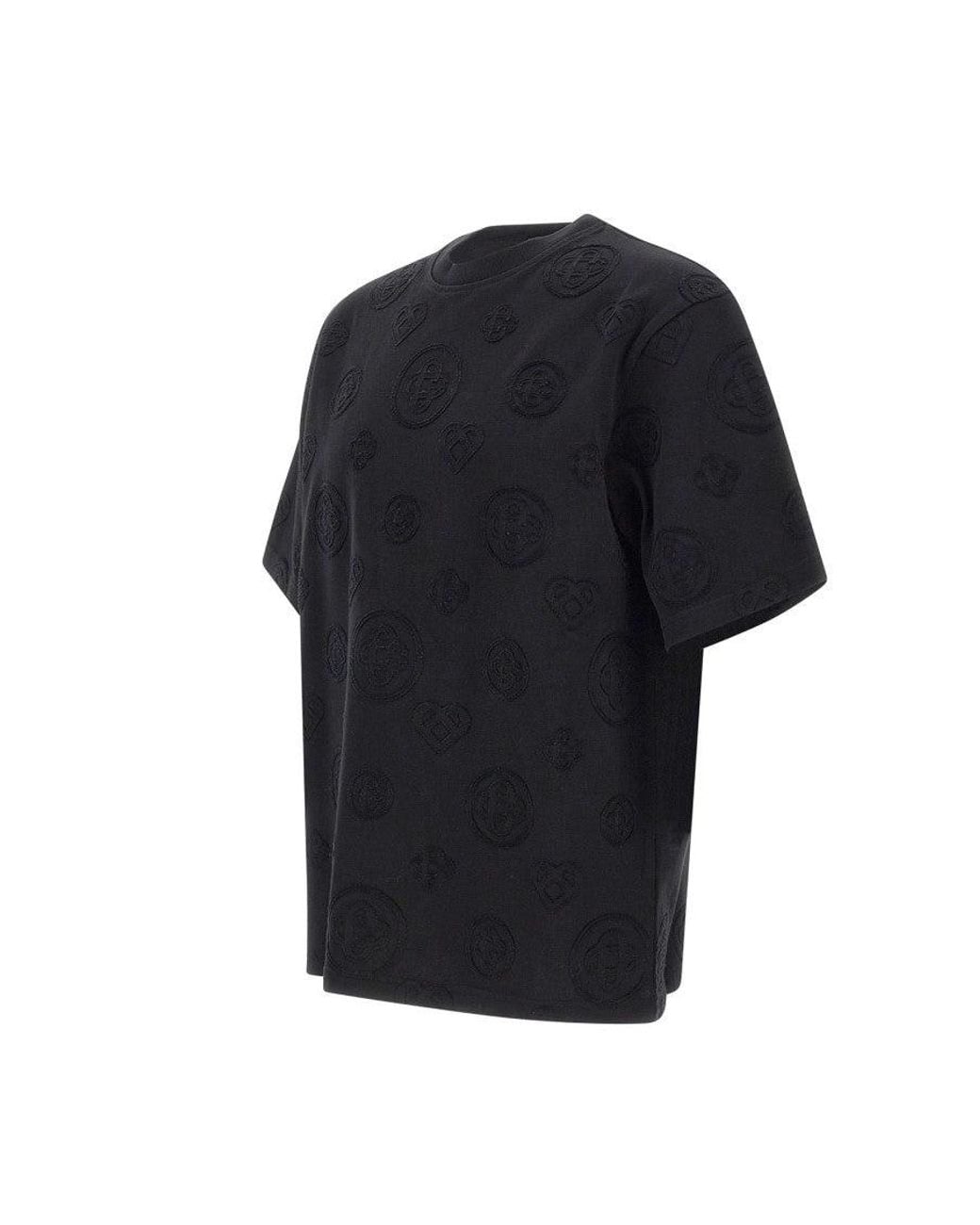 Casablanca Black Crew Neck T-Shirt for men