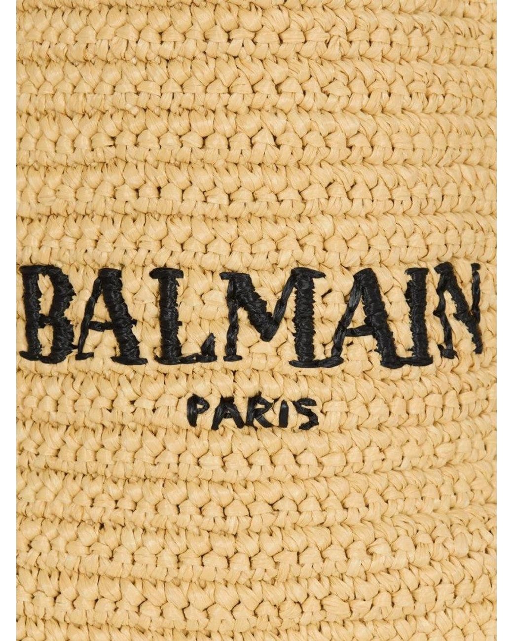 Balmain Metallic Crochet Mini Cabas Bag