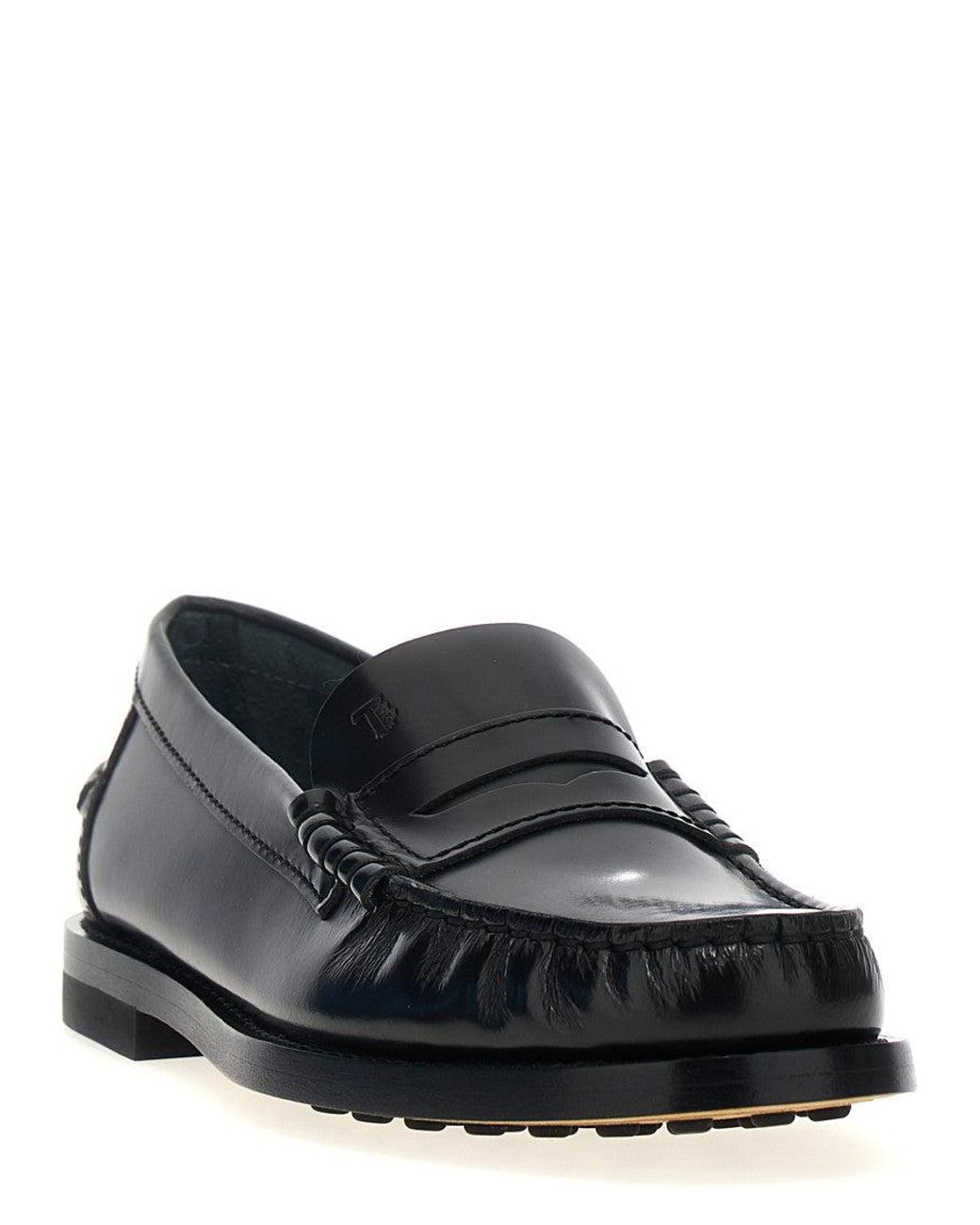 Tod's Black Flat Shoes