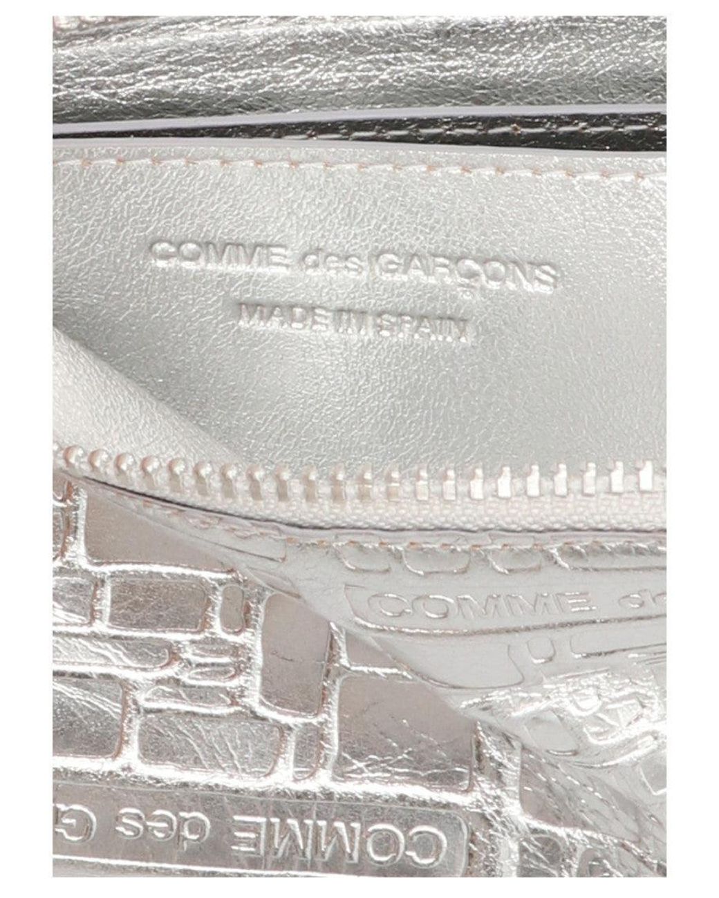 Comme des Garçons Gray 'Embossed Logotype' Wallet for men