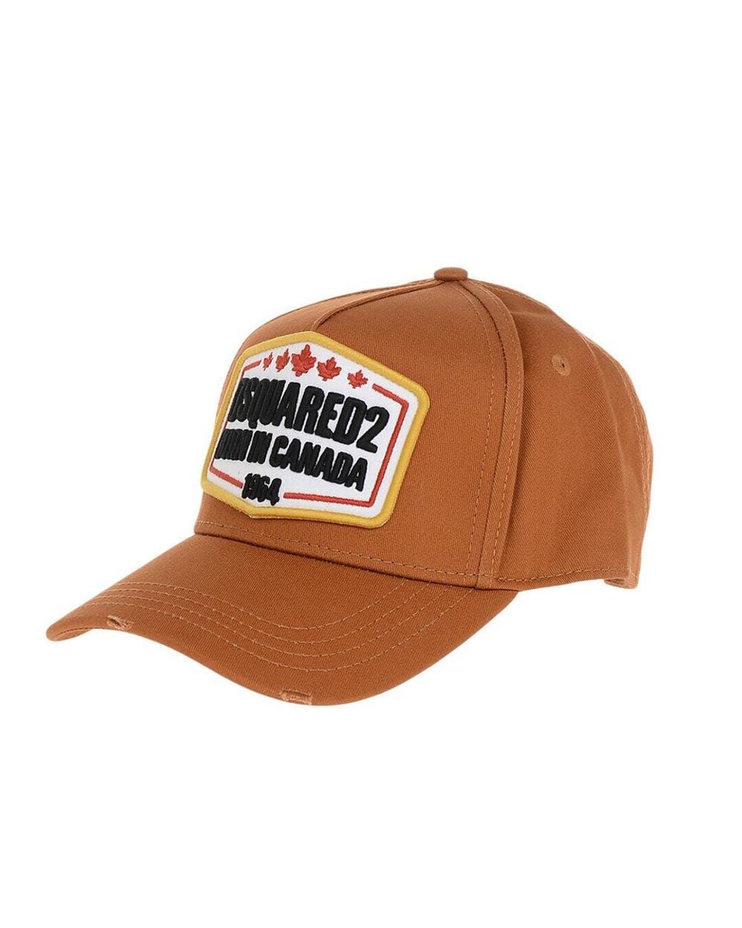 DSquared² Brown Logo Baseball Cap for men