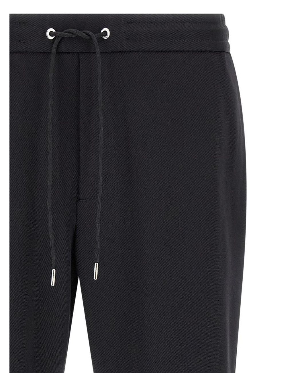 Moncler Blue Drawstring Trousers for men