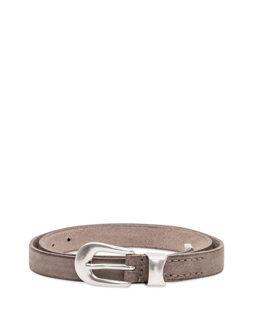 Our Legacy White Logo Buckle Belt for men