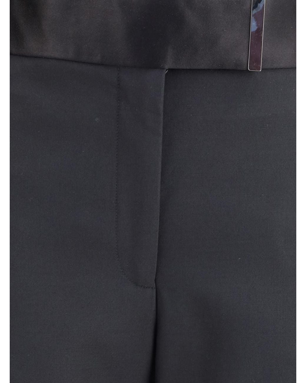 Tom Ford Blue Tailored Flat Front Pants