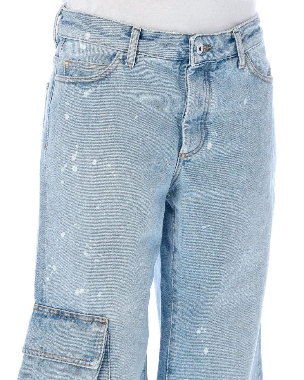 Off-White c/o Virgil Abloh Blue Toybox Denim Cargo