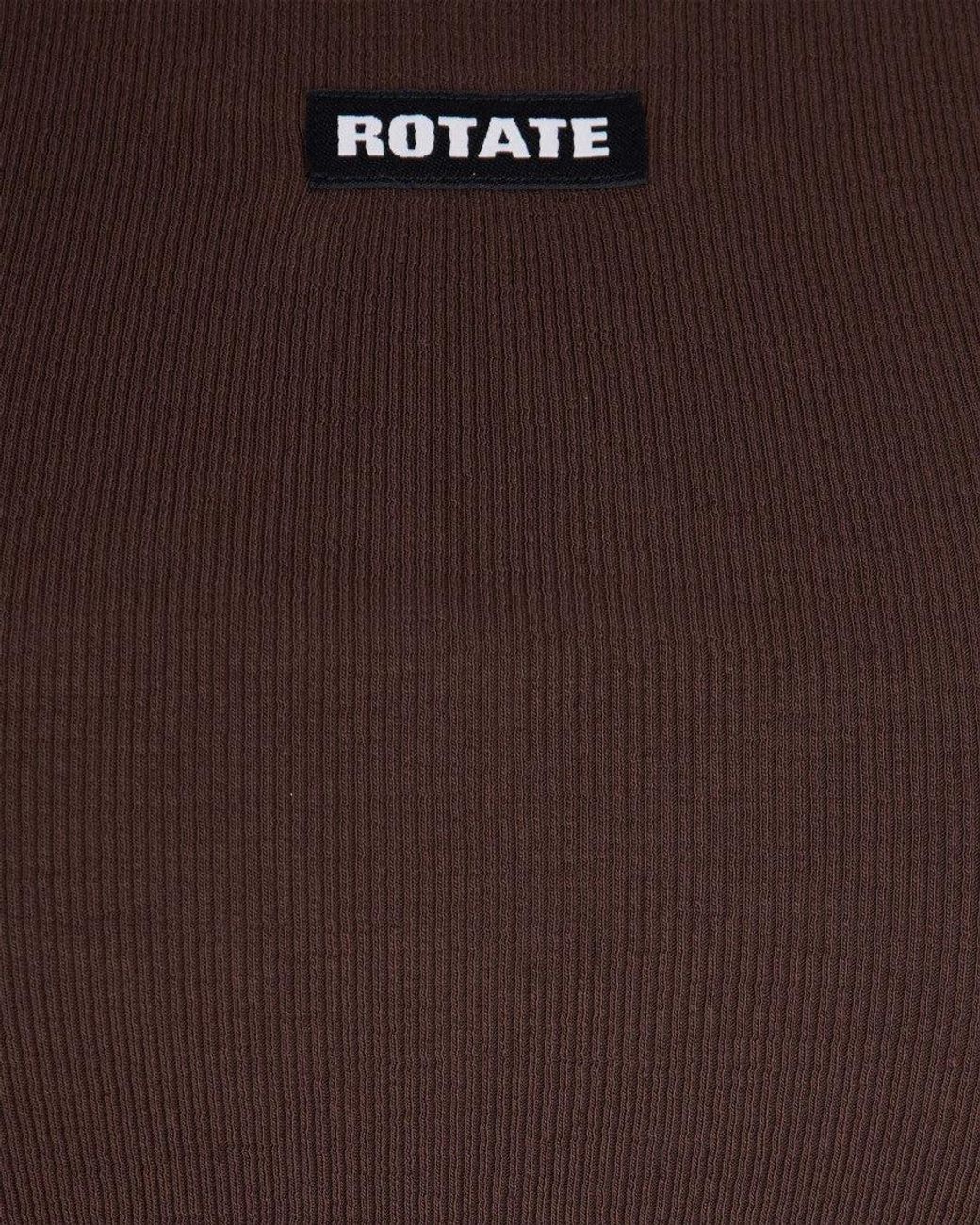 ROTATE BIRGER CHRISTENSEN Brown Tank Top Basic