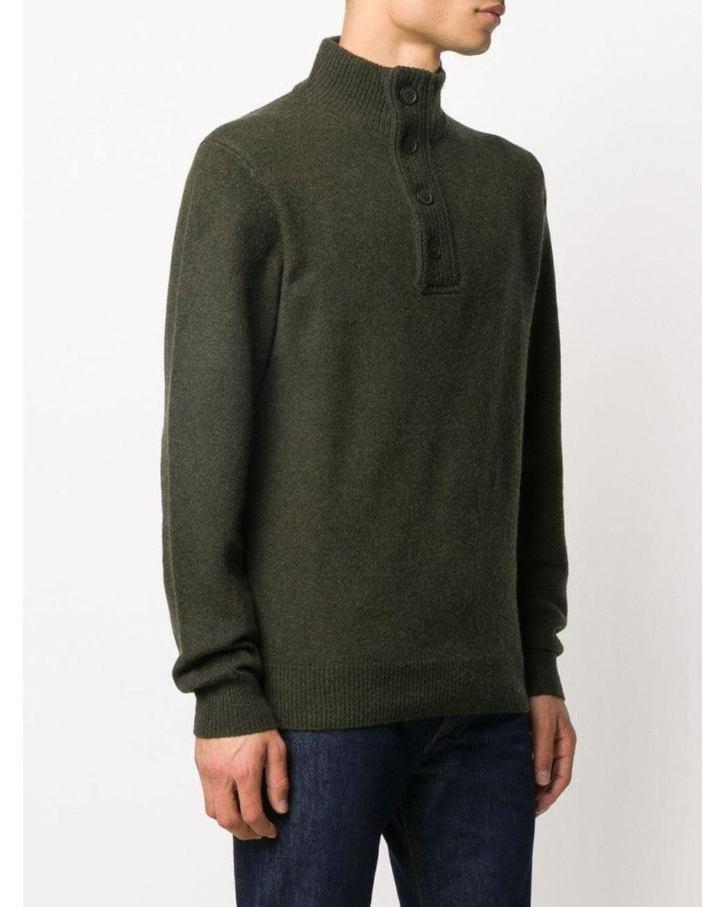 Barbour Green Essential Sweater for men
