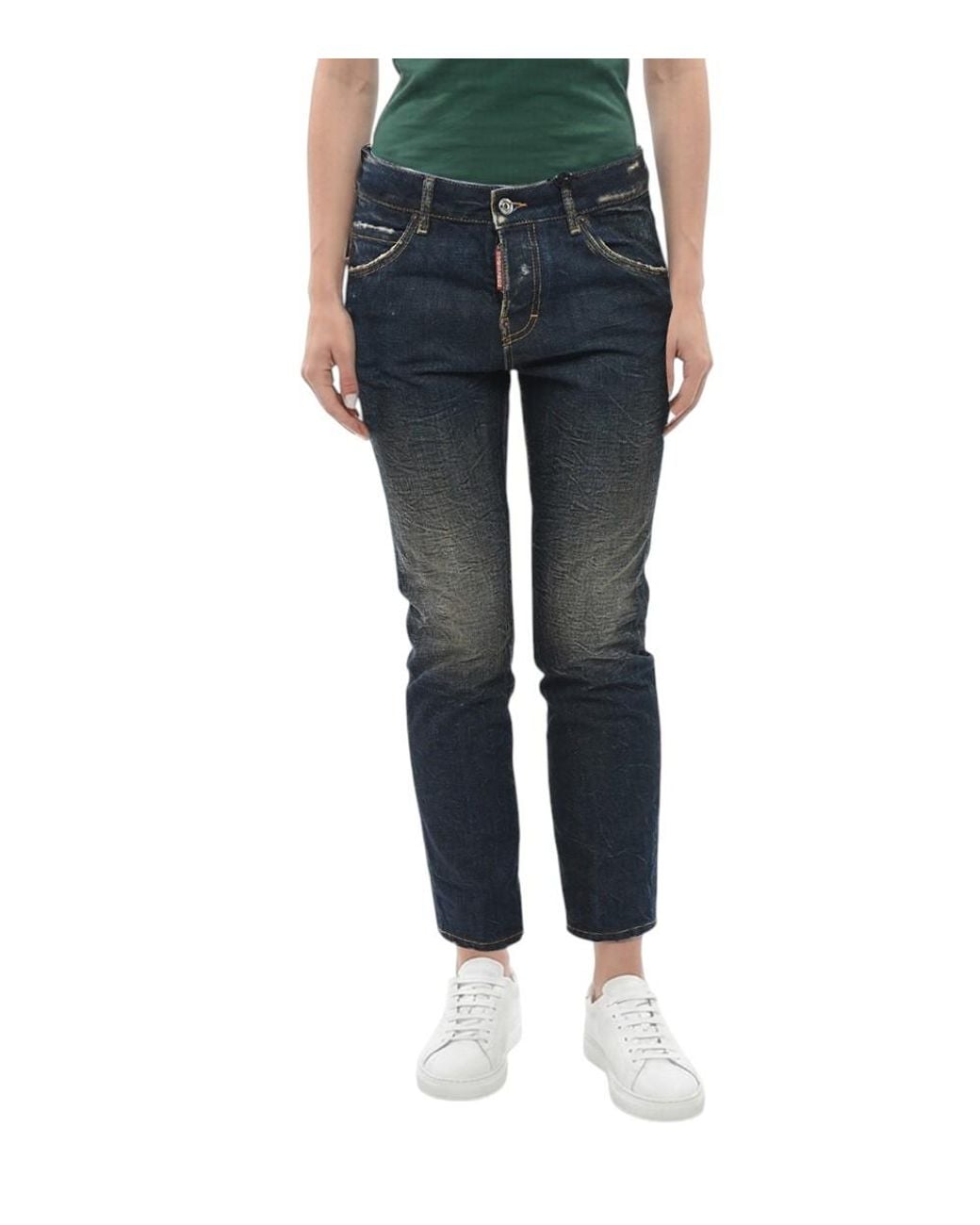 DSquared² Blue Regular Mid Rise Jeans