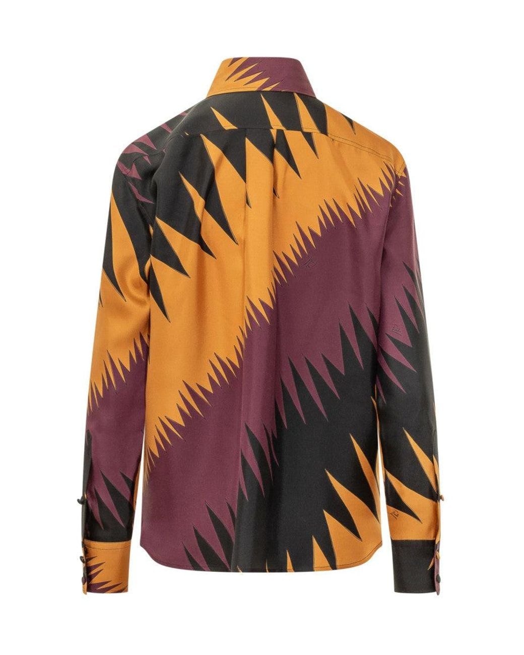 Emilio Pucci Orange Regular Abstract Shirt