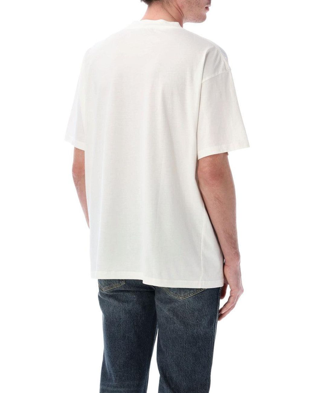 Represent White Crew Neck T-Shirt for men