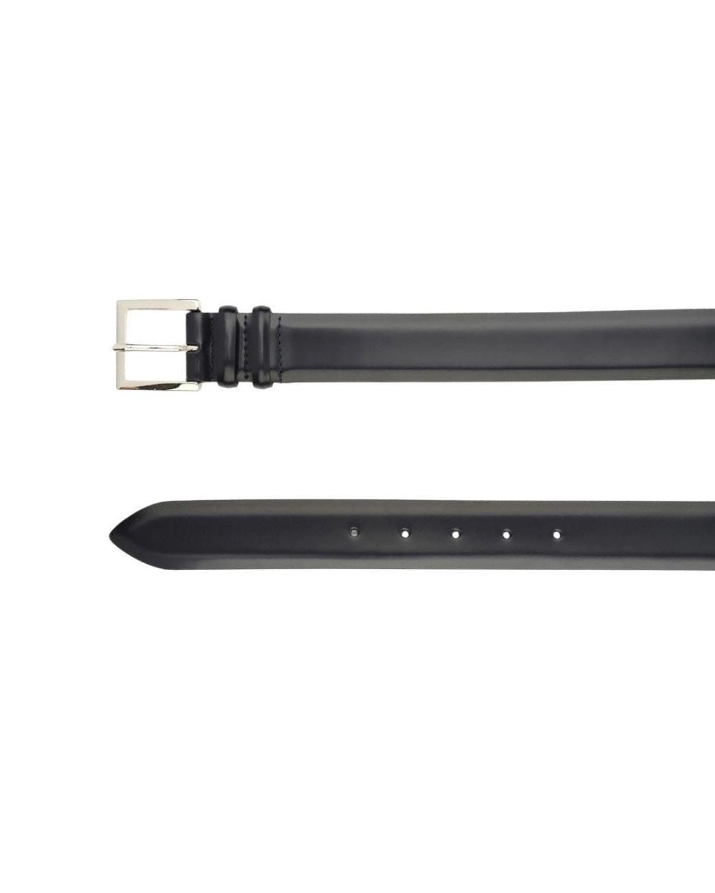Orciani Black Dark Solid Belt for men